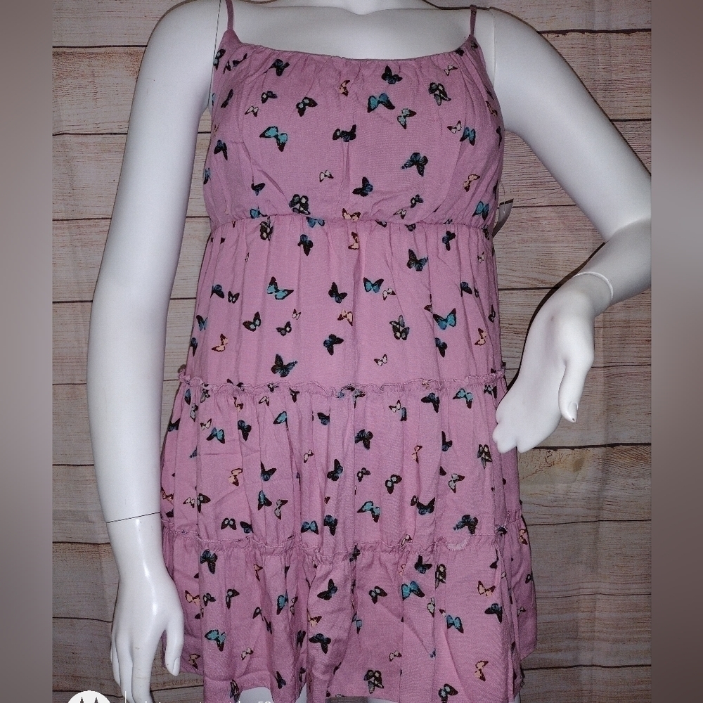 LIBERTY Love Butterfly Spaghetti Strap‎ Dress